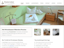 Tablet Screenshot of privatzimmer-muenchen.de